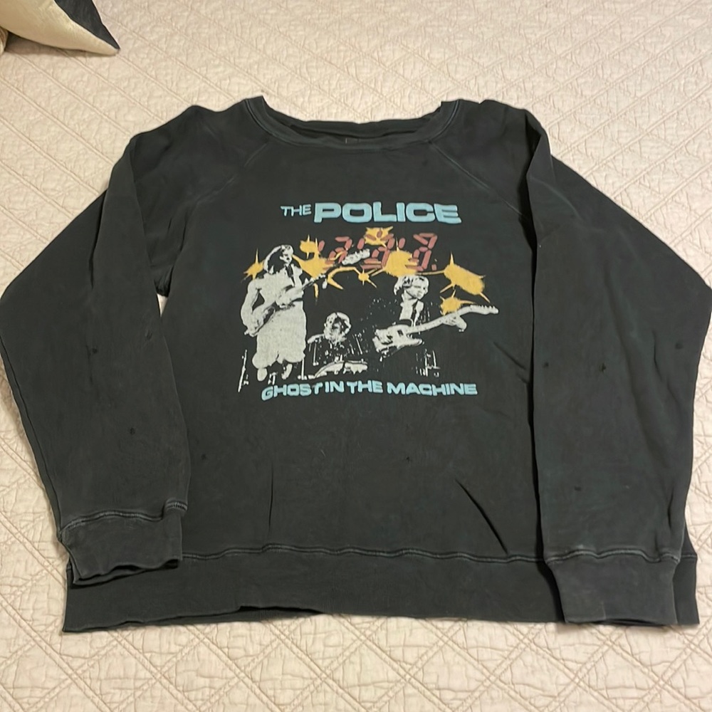 Free People retro brand The Police crew neck
